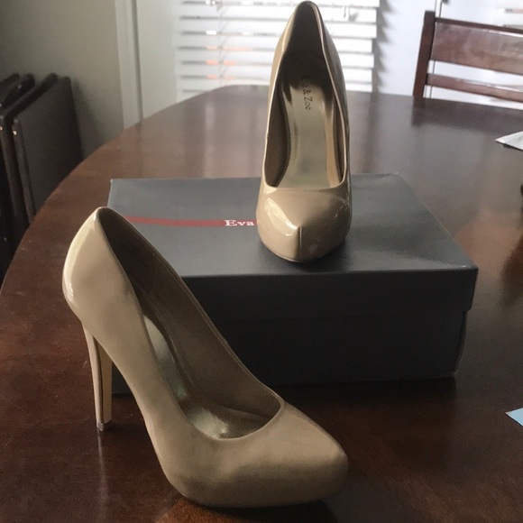 Shoes - Nude heels, Eva & Zoe